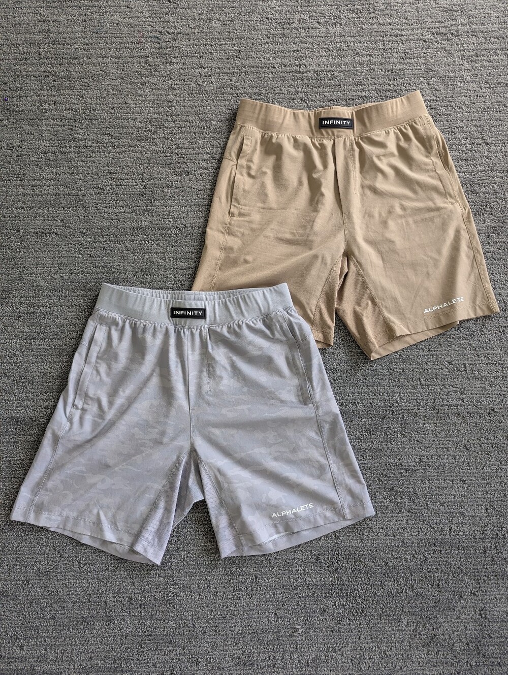 2 x Alphalete Infinity Shorts 7.5" Inseam Athletic Gym Workout
